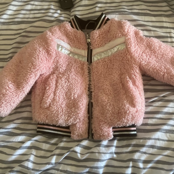 24 month faux fur bomber jacket - Picture 3 of 3